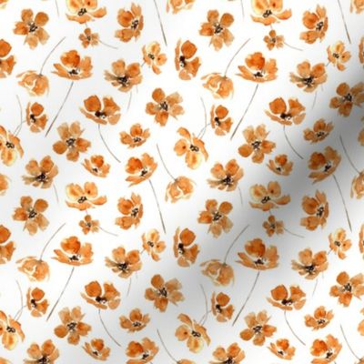 Small / Orange Spice Florals