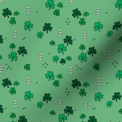 St Patrick's day little green shamrock lucky charm clover leaves green mint SMALL