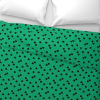 St Patrick's Day clover garden shamrock lucky charm green black minimal