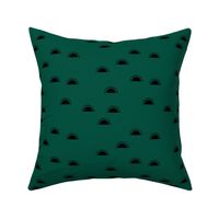 Little sunshine morning minimal trend abstract kids nursery design night forest green