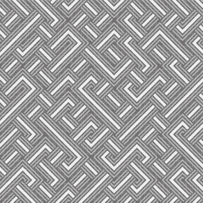 unisex grey truchet geometric by rysunki_malunki