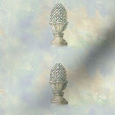 8x4-Inch Repeat of Soft Hues of Hand-Drawn Victorian Pillars