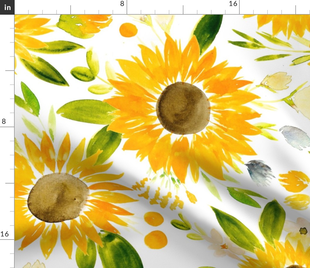 sunflower fields for fall - large 