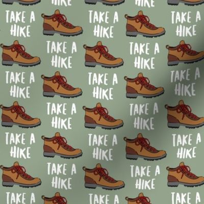(small scale) hiking - hiking boot - take a hike - sage LAD19