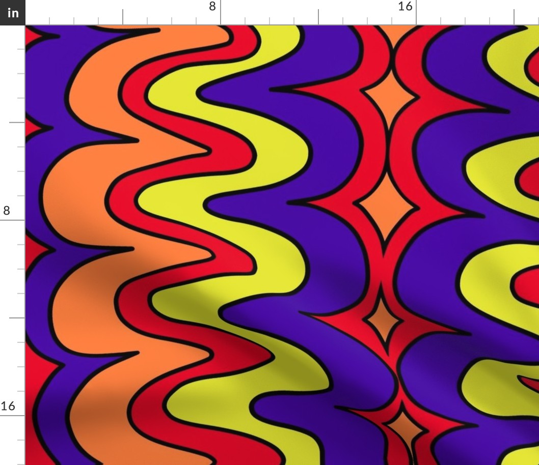 crazy bright/crazy big squiggly lines