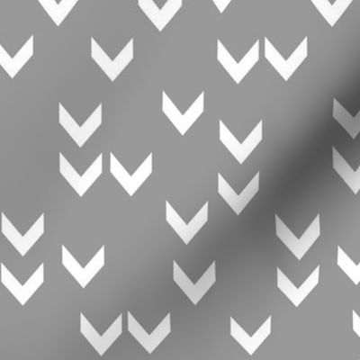 Random Chevrons - Medium Grey