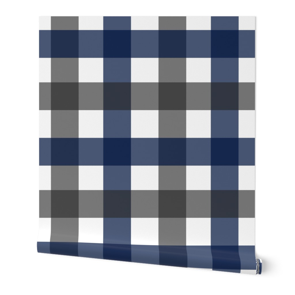 Buffalo Plaid - Navy and Charcoal