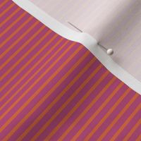 Tiny Breton Stripe in Orange and Magenta