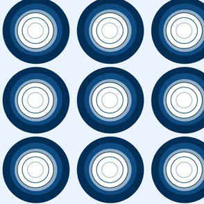 4 circles of blue 