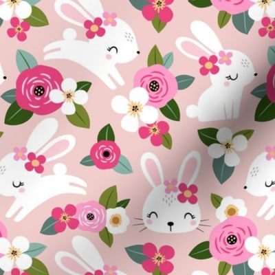 Floral Bunny / Blush