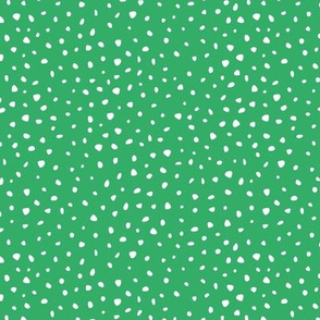 St Patrick's Day dots and cheetah animal print spots apple green neutral