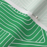 Little Maze stripes St Patrick's Day minimal Scandinavian grid style trend abstract geometric print monochrome bright green