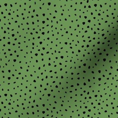 St Patrick's Day dots and cheetah animal print spots army green neutral