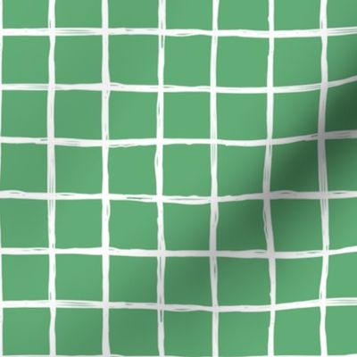 Minimal Irish green grid geometric maze St Patrick's Day mint green