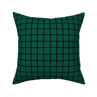 Minimal Dark green night grid geometric maze St Patrick's Day forest green