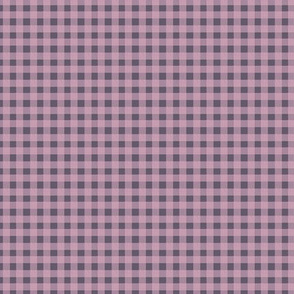 Tiny Gingham - Mauve and Lilac