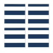 Large Horizontal Sailor Stripe - Navy and White