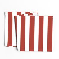 Large Horizontal Sailor Stripe - Classic Canadian Red & White