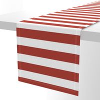 Large Horizontal Sailor Stripe - Classic Canadian Red & White