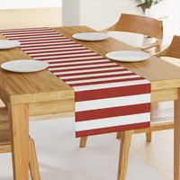 Large Horizontal Sailor Stripe - Classic Canadian Red & White