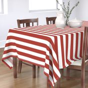 Large Horizontal Sailor Stripe - Classic Canadian Red & White