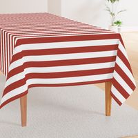 Large Horizontal Sailor Stripe - Classic Canadian Red & White
