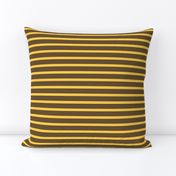 Retro Breton Stripe - Gold and Brown