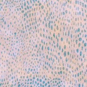 Animal Spots 1e Muted mauve aqua