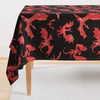 18” Dragons - red/black