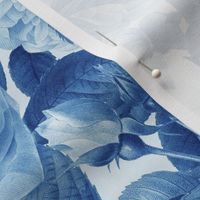 Classic Blue Floral Large Pattern