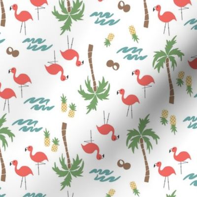 Summer Lovin Vibes Flamingos & Pineapples