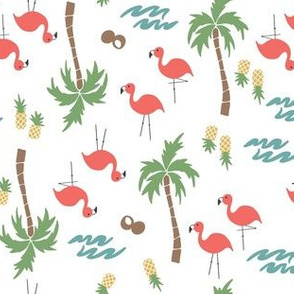 Summer Lovin Vibes Flamingos & Pineapples