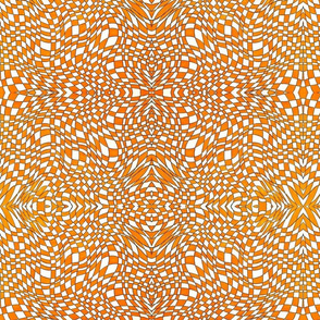 orange wavy checkerboard