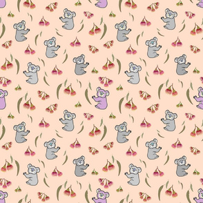 Nancy Koala & Friends - peachy pink, medium 
