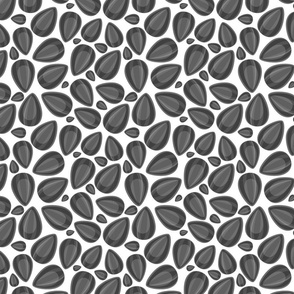 Sunflower seeds seamless pattern. 