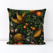 14" Vintage Citrus Fruit Pattern