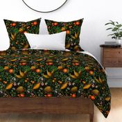 14" Vintage Citrus Fruit Pattern