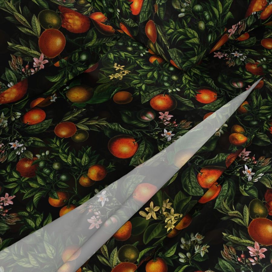 21" Vintage Oranges Fruit Pattern