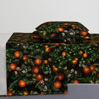 21" Vintage Oranges Fruit Pattern