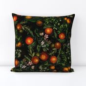 21" Vintage Oranges Fruit Pattern