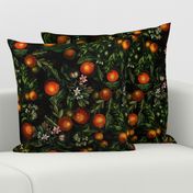 21" Vintage Oranges Fruit Pattern