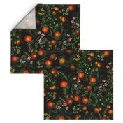 21" Vintage Oranges Fruit Pattern