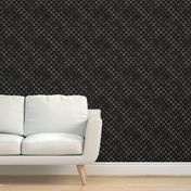 Dotted Scales in Black and Silver Vintage Faux Foil Art Deco Vintage Foil Pattern