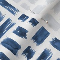 Denim blue watercolor brushstrokes ★ painted grungy tonal design for modern home decor, bedding, nursery