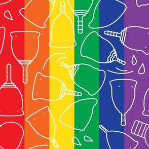 Menstrual Cups Rainbow Pride