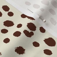 Dots custom brown white