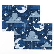 Rainy Night Sky in Classic Blue