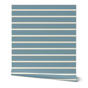 Gumbo Blue and Cream Stripes