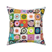 Les Fleurs Cut-and-Sew Pillow Panel* || spring flower sampler