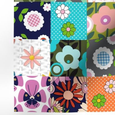 Les Fleurs Cut-and-Sew Pillow Panel* || spring flower sampler